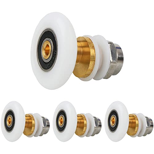 BBTISG 8-teiliges Duschtürrollen Set - 19-29mm Nylon Rollen Für Duschkabinen