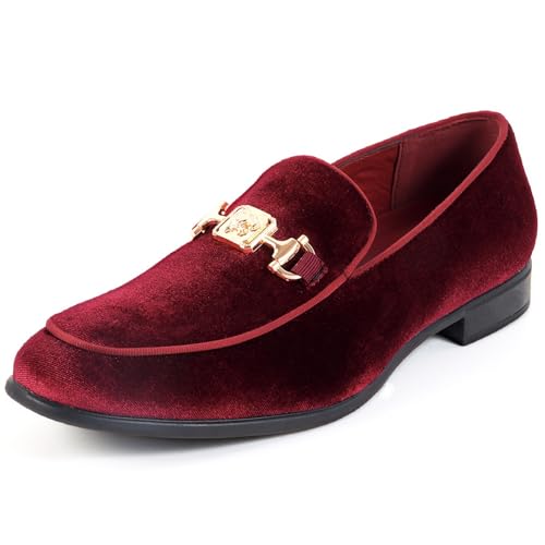 Men's Velvet Loafer Tuxedo Dress Shoes