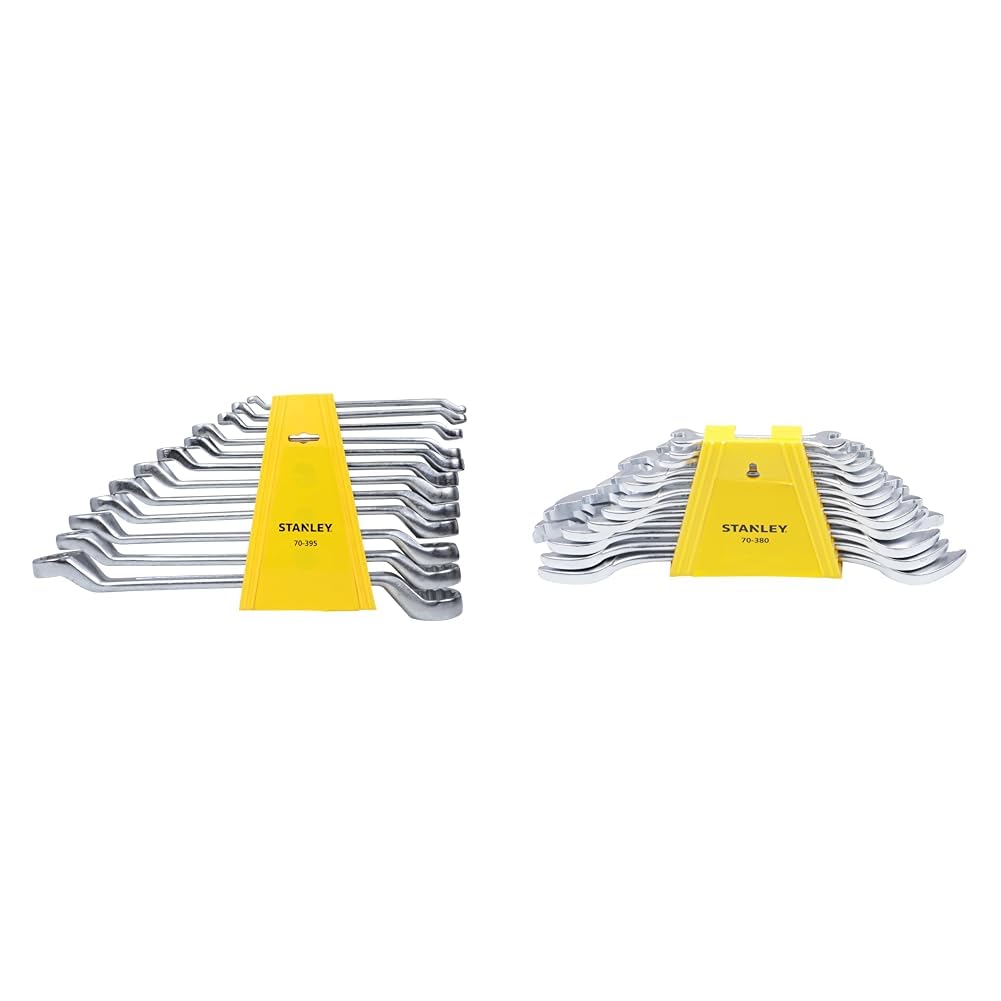 Stanley 70-395E 12-piece Matte Finish Chrome Vanadium Steel Shallow Offset BI-HEX Ring Spanner Set w (B08Z9KJZ6F) Amazon Price History, Amazon Price Tracker