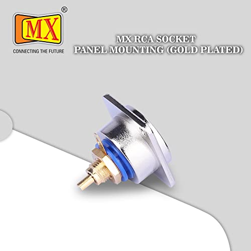 Image of MX RCA FEMALE CONNECTOR IDEAL FOR AUDIO SUBWOOFER SPEAKER HOME THEATER ETC