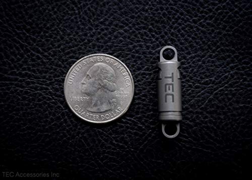 Python-QR Titanium Quick Release Keychain Clip - Detachable Key Ring Quick Release and Disconnect - No-Fail Design Pull Apart Key Chain - Everyday Carry for Car Keys, Gear, Camera Equipment and More