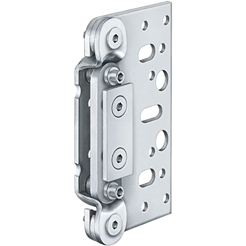 SIMONSWERK 5 071304 0 01006 Aufnahmeblock V7502 3D verstellbar für Türband-Rahmenteil, Stahl verzinkt, Silber