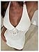 Milumia Women's Tie Backless Halter Crochet Dress Hollow Out Swimsuit Coverups Beachwear White Small