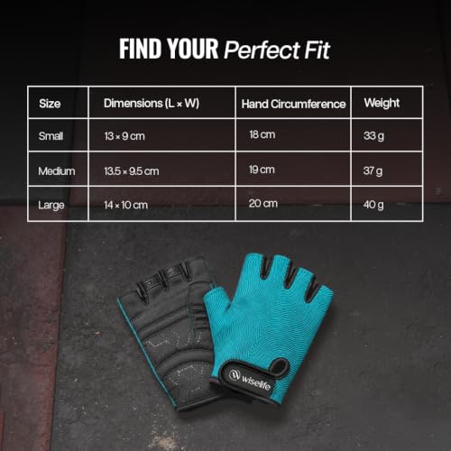 Image of Wiselife Gym Gloves for Men & Women | Weight Lifting & Workout Training Gloves