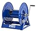 Coxreels 1125-4-200 Hand Crank Steel Hose Reel, 1125 Series - ½” x 200’, 3,000 PSI - Heavy Duty All Welded Steel A Frame - Adjustable Tension Break – Made in the USA, Blue