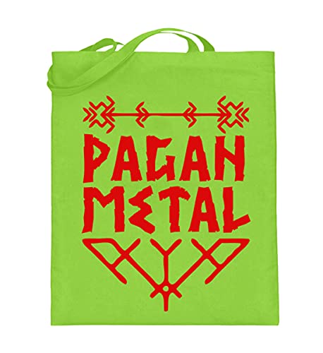 Sac en toile Odin Asatru vert pour transporter vos vinyles de Viking Metal en concert
