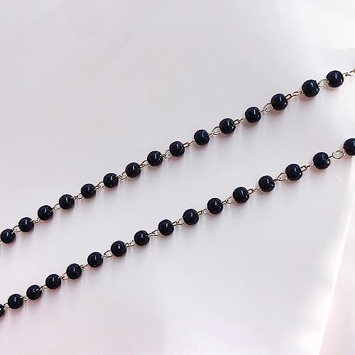 古い　黒と金のビーズアクセサリーケース 1_0f276dfe9d781c62f98a93c94060