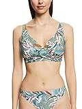 ESPRIT Recycelt: Big-Cups-Top mit Tropical-Print