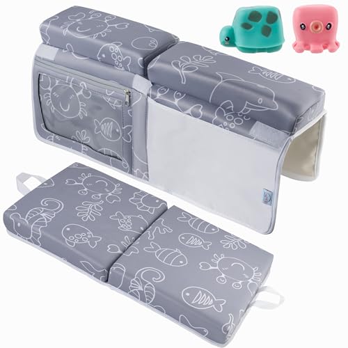 Image of Ultimate Baby Bath Kneeler and Elbow Rest Set – Supports You for Pain-Free Bathing – Thick, Cushioned Bath Kneeler and Elbow Rest to Relieve Pressure and Keep You Comfortable During the Bath Time