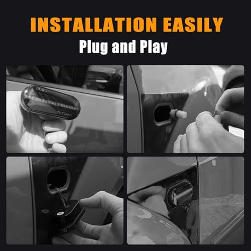 Luces de señalización laterales dinámicas para coche Seat Ibiza 6L intermitentes secuenciales 6