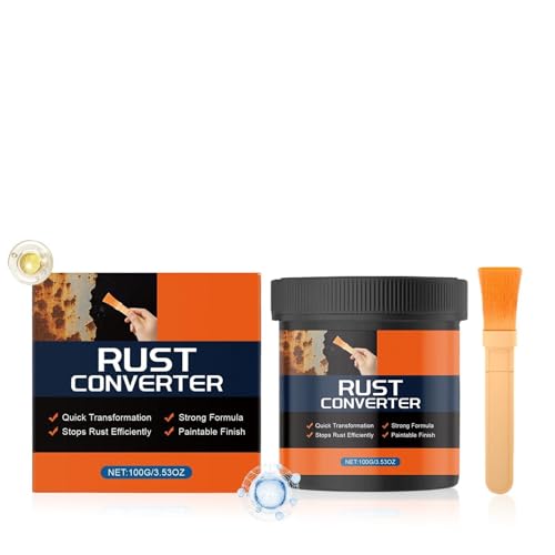 Spray Convertidor De Óxido | Revestimiento Metálico Antioxidante | Preventivo Universal Contra La Oxidación Para Hierro, Acero, Herramientas, Ventanas Barandillas: Interior Exterior, Eficaz Dura