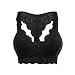 Générique Nouveau Femmes Plus La Taille Gilet Crop Wire Soutien-Gorge Libre Lingerie Sexy Col en V sous-Vêtements Lingerie S 3XL Legging Enfant Fille Chaud