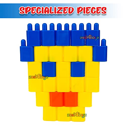 Image of Zest 4 Toyz Building Blocks for Kids 175 Pieces Construction Toy Puzzle Game Creative Building Set Educational Learning Activity Blocks Brain Development Toy for Boys Girls 3+ Years