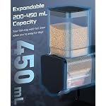 Pawfly Automatic Fish Feeder for Aquarium, 200/450 mL Auto Fish Feeder Automatic Dispenser, Adjustable Auto Fish Food Dispenser with Timer, Fish Food Vacation Feeder, Battery Operated (Not Included) - Image 6