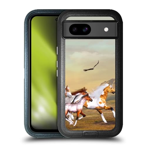 Étui antichoc Google Pixel 8a Simone Gatterwe coque chevaux