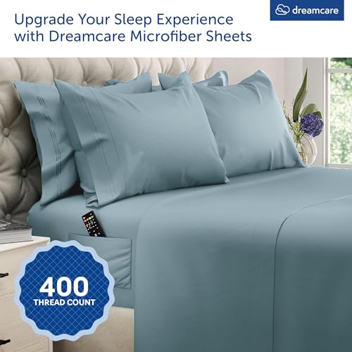 Image of DREAMCARE California King Sheet Sets - 6 pcs Breathable Cooling Sheets