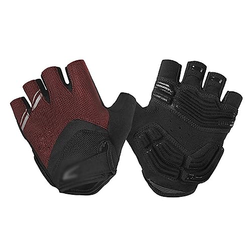 Gants de cyclisme demi-doigts en silicone pour vélo de route et VTT