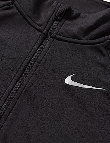 Nike Girl's Dri-FIT™ Long Sleeve 1/2 Zip Top (Little Kids/Big Kids) Black LG (14-16 Big Kid)2