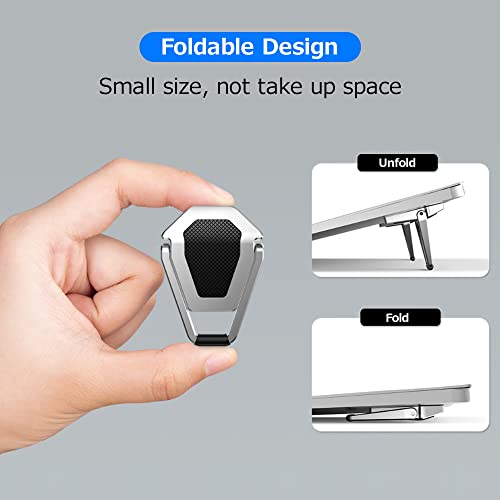 Image of RYAP Portable Shield Type Laptop Stand Foldable Zinc Alloy Laptop cket Small Size Bearing Efficient Heat Dissipation
