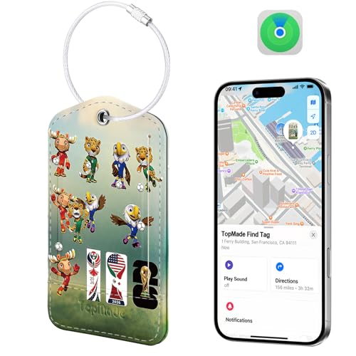 Image of TopMade Luggage Tags, Works with Apple Find My, Smart Suitcase Tag Tracker