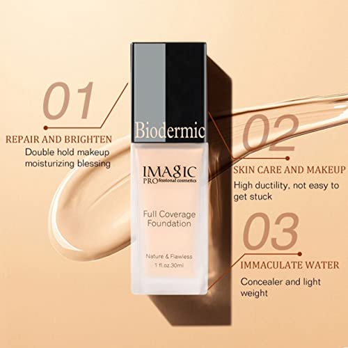 Image of Dermocosmetics PROfessional Cosmetic FULL COVERAGE FOUNDATION Natural & Flawless 30ml (Light Shade) (Light Shade)