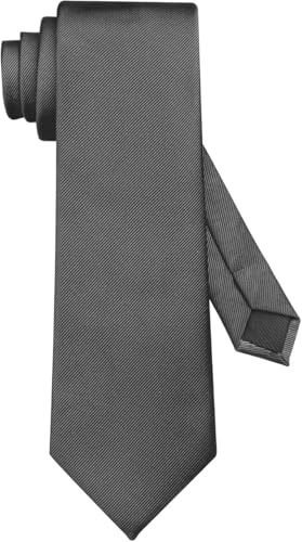 Image of Young Arrow Premium Microfiber Matte Finish Necktie for Men - Solid Formal Tie for Office, Wedding, Party, Groom & Groomsmen