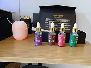 CHIDHAKASHA Combo of Mini Air Humidifier 220ML & Diffuser for Home and Car USB Fogger Mist Maker with LED Night Lamp with Room Aroma Diffuser Kit