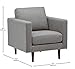 Amazon Brand – Rivet Revolve Modern Upholstered Armchair with Tapered Legs, 33