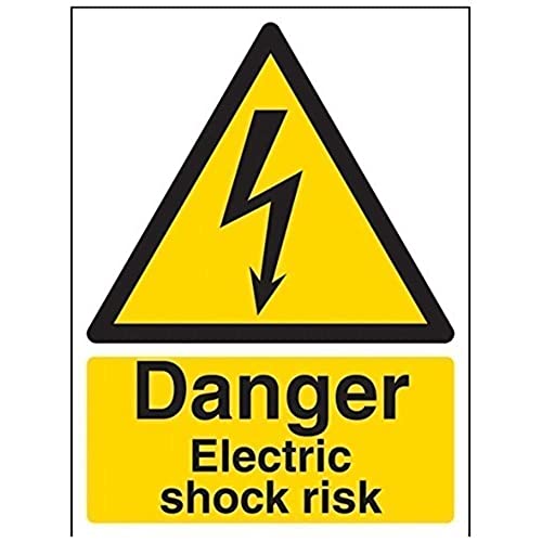 Cartello Vsafety 6E014AN-R 'WARNING Guard Dogs' – Segnale Di Avvertimento In Plastica, 150x200 Mm, Giallo/Nero