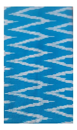 Image of Chalostore Cotton Pochampally ikat unstitched blouse, Kurthi, long frock fabric material for women (1 meter, 2 meters & 3 meters)