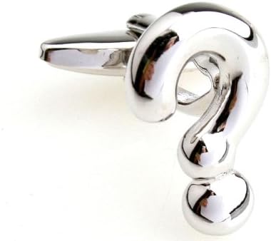 Silver Question Mark the Riddler Cufflinks Cuff Links