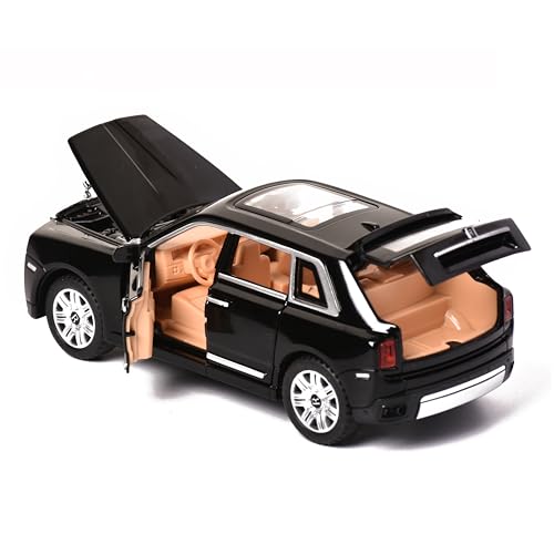 Image of Braintastic 1:32 Diecast Rolls Royce Alloy Metal Pull Back Die-Cast Carwith Sound Light for Kids Best Gifts Toys for Kids Boys (Rolls Royce Black)