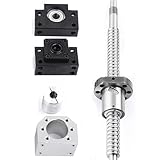 400mm / 15.75inch Ball Screw RM/SFU1605 (Diameter 16mm, Lead 5mm) with Metal Ball Screw Nut, BK/BF End...