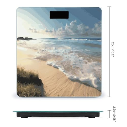 Báscula Digital de Baño Serene Coastal Precisa y Moderna miniatura 2