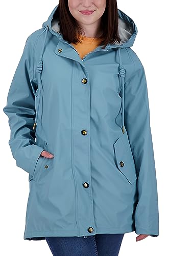 Manteau de pluie pour femme idéal pour les balades automnales et les trajets sous la mi-saison