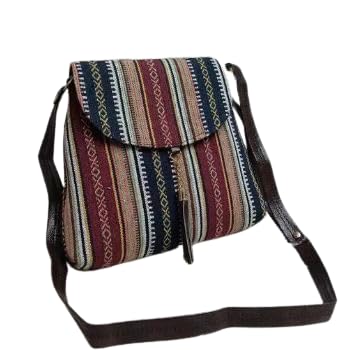 Maango Sitar girls jacquard multicolor slingbag (blue) (B0CLJ4PXPB) Amazon Price History, Amazon Price Tracker