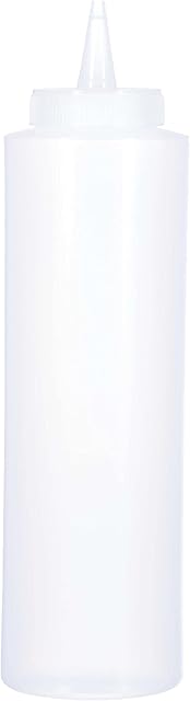 Vogue K657 Vogue Squeeze Sauce Bottle, 12 oz., Clear