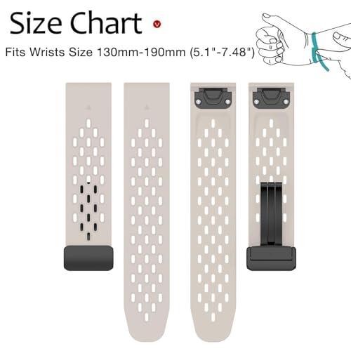 Correa Deportiva de Silicona Air-holes para Garmin miniatura 7