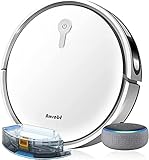 Robot Vacuum and Mop Cleaner, 300ML Larger Water Tank, Suction Boost, Daily Schedule, GYRO Navigation, Compatible with Alexa