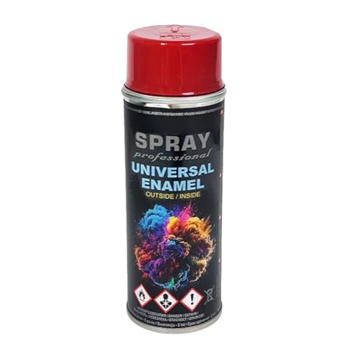 VE-INDUSTRIES Lackspray nach RAL Spraydose 400ml Buntlack für Holz, Metall (Braunrot - RAL3011)