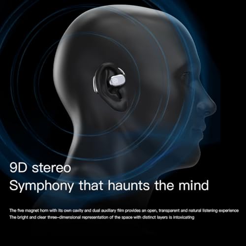Image of JS272 OWS Open Ear TWS Earbuds | 50 Hrs of Playtime | Bluetooth v5.4 with AI-ENC | Skin Friendly Ear Hook | Environmental Awareness | 45ms Low Latency Gaming | IPX5 Water Resistant (Beige)