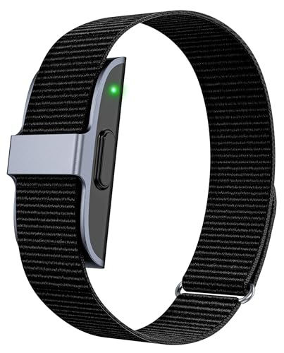 CNBRO Smart Bracelet Wearable Fitness Tracker Heart Rate Sleep Stress Monitor Multiple Sports Modes Waterproof Screenless Activity Tracker for Android iOS Phones