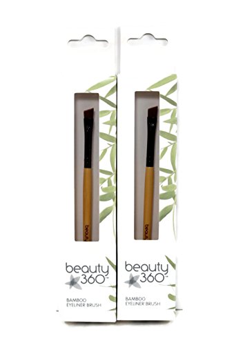 Beauty 360 Bamboo Eyeliner Brush, Set of 2