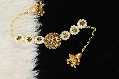Image of NMII Gold Plated Chain Bracelet Rakhi For Brother Raksha Bandhan 2023 | Stylish Metal Rakhi | Rakhi for Brother /Bhabhi | Bracelet For Boys | Rakhi Combo | Rakhi Gift (Pack of 1)