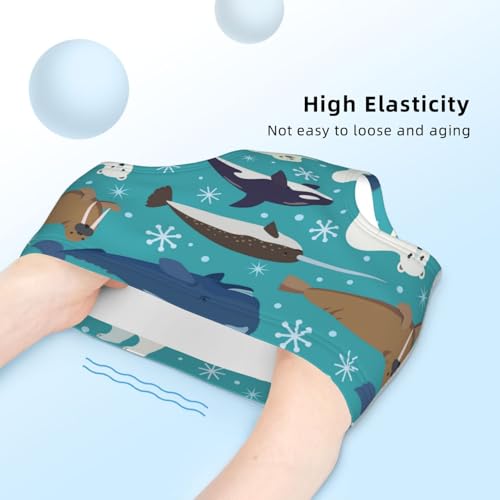 Cartoon Animals Of Seal And Whale Girls' Underwear Soft Cotton Little Girls Panties Comfort Briefs4