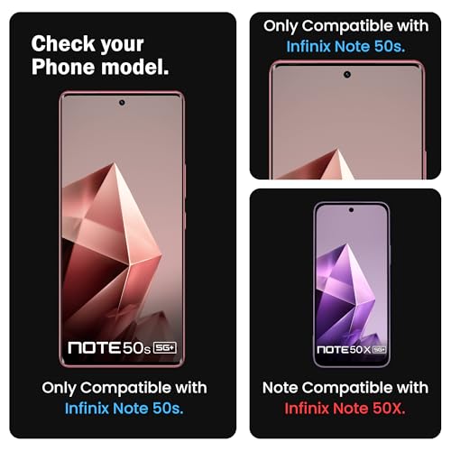 Image of FIRST MART Military-Grade UV Tempered Glass for Infinix Note 50s 5G (6.78 Inches) With Edge to Edge Full Screen Coverage and Easy Installation Kit |Crystal Clear