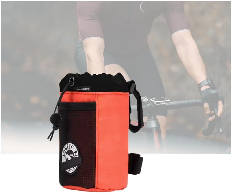 Bicycle Accessories Mountain Bike Bag Big Storage Front Frame Removable Pouch Water Bottle Holder (red, small)