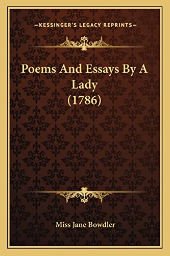 Poems And Essays By A Lady (1786)