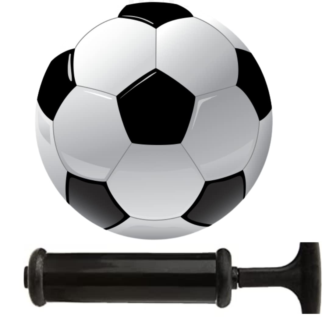 PRISAMX Attractive Black & White Football || Pack of 1 || Size -5 || Black - White || Pump || Needle || (B0C6LSW3ZL) Amazon Price History, Amazon Price Tracker