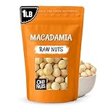 Macadamia Nuts Raw Unsalted - Large Hawaiian Raw Macadamias, Heart Healthy Snack 1 LB BAG - Oh! Nuts